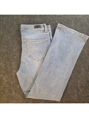 Nicole Miller New York Women's Light Blue Flared Jeans Size 12